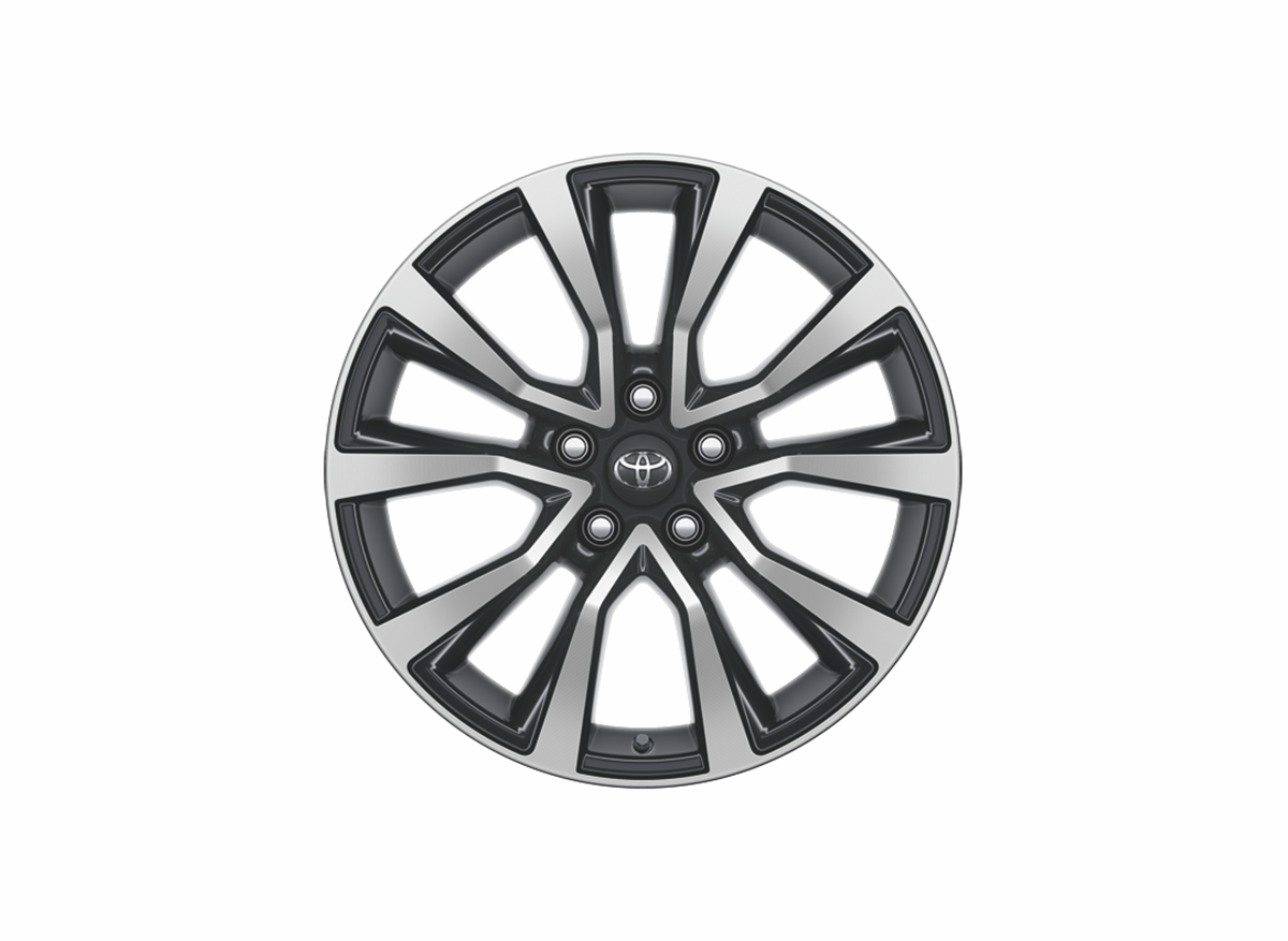 Pneumatika s černými a stříbrnými paprsky